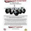 Service Caster Cooking Performance Group 369CASTER4 Replacement Caster Set with Brakes-, 4PK COO-SCC-20S514-PPUB-BLK-2-TLB-2
